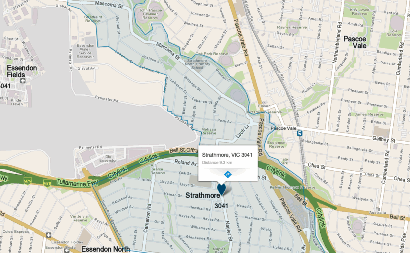 Strathmore VIC service area map covered by JM & Sons Piano Movers, expert piano relocation team in Melbourne