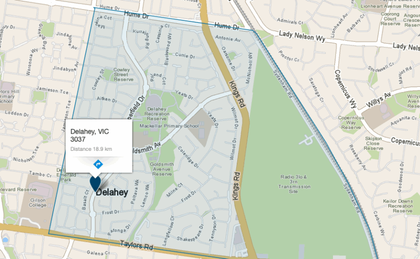 “Delahey VIC service area map covered by JM & Sons Piano Movers, professional upright and grand piano relocation specialists in Melbourne’s north-west”