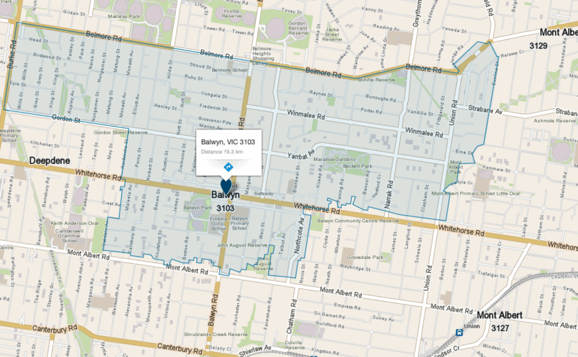 Map showing the Balwyn VIC area serviced by JM & Sons Piano Movers — expert upright and grand piano removals in Melbourne
