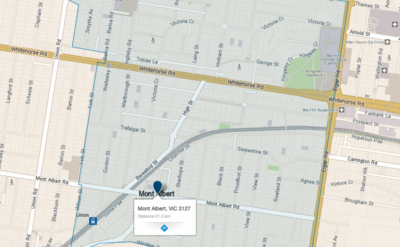 “Mont Albert VIC service area map covered by JM & Sons Piano Movers, professional upright and grand piano relocation specialists in Melbourne’s east”