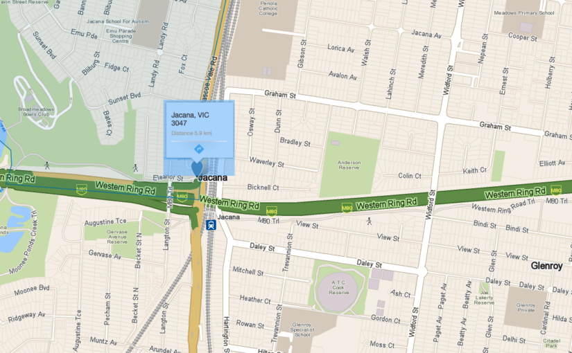 “Jacana VIC service area map covered by JM & Sons Piano Movers, expert upright and grand piano relocations in Melbourne’s north”