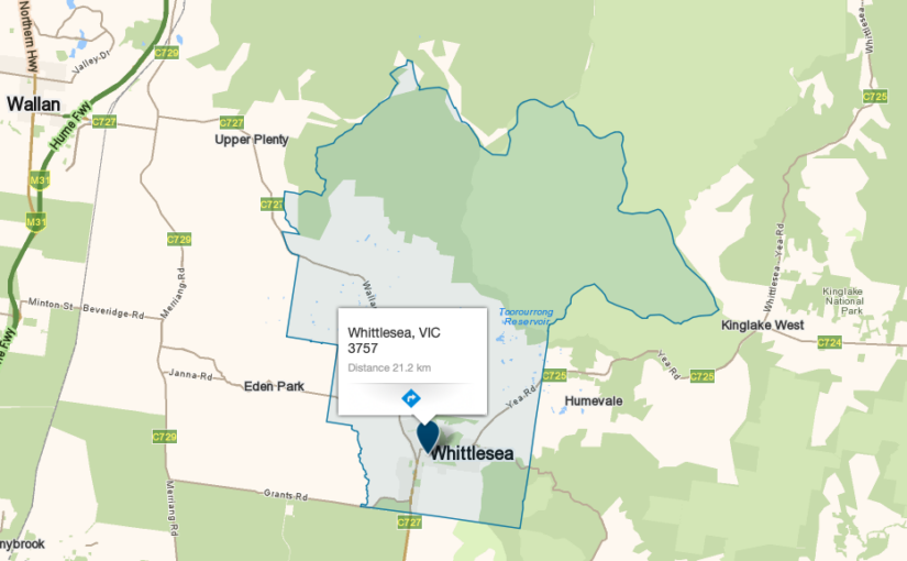 “Whittlesea VIC service area map covered by JM & SONS Piano Movers, specialist rural upright and grand piano relocations in Melbourne’s northern corridor and regional Victoria”